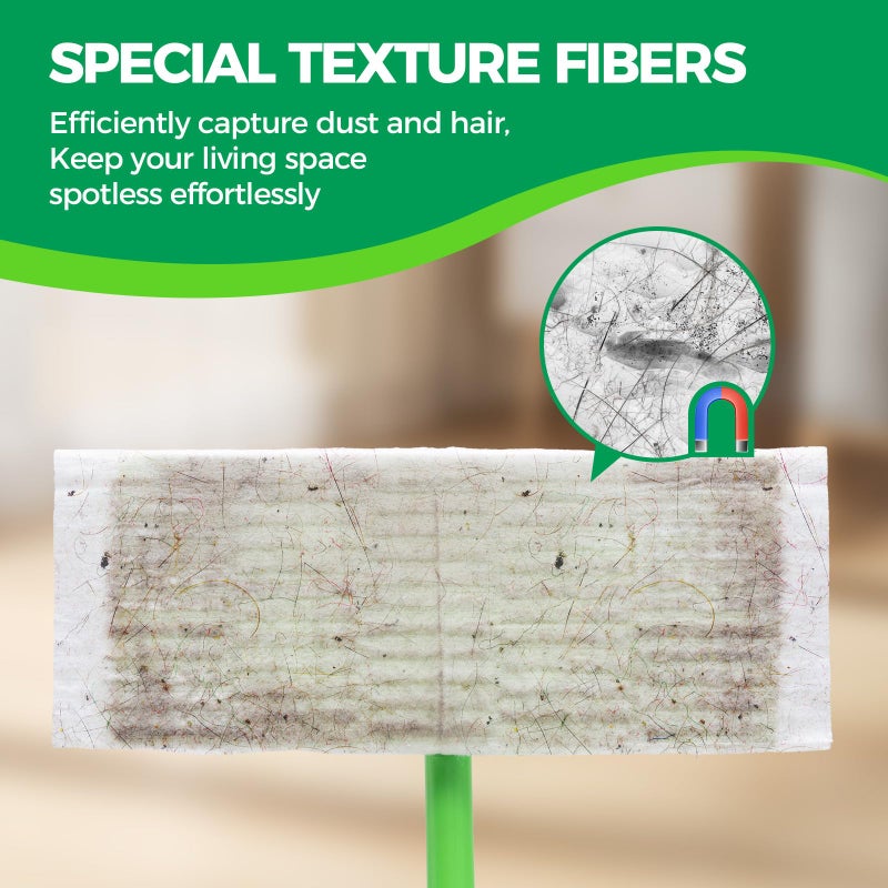 PEACHICHA Dry Sweeping Cloths Mop Refills Disposable Sweeping Cloths Floor Dust Refills Mop Pad, Floor Cloth Refills for Swiffer Standard Sweeper , 7.87x11.81inch,100 Count - Image 2